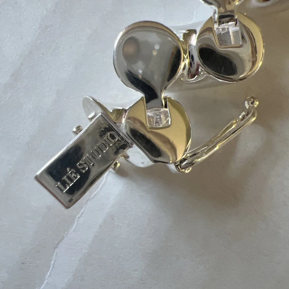 LIE STUDIO The Edith Bracelet Sterling Silver-plated Brass NWB